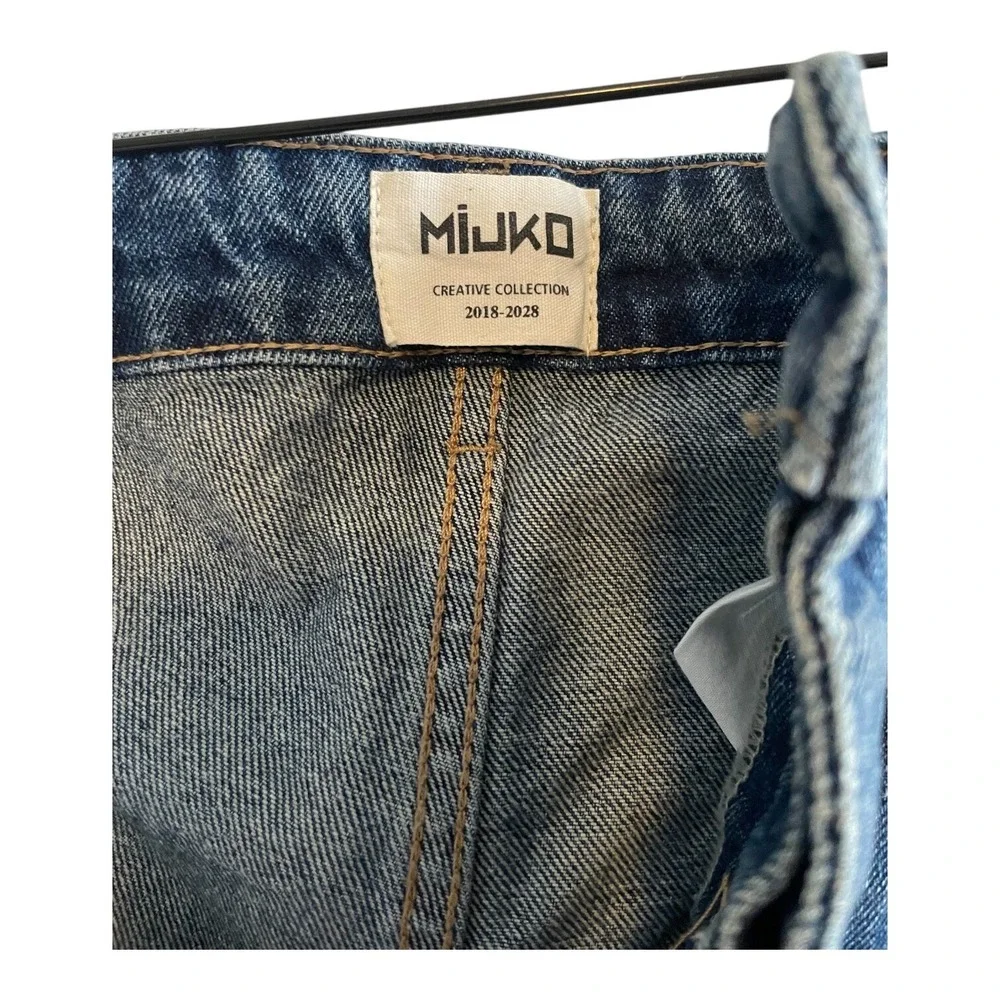 MIJKO Jeans Men's Medium Creative Collection Button Fly Cinchback Streetwear - Picture 2 of 5